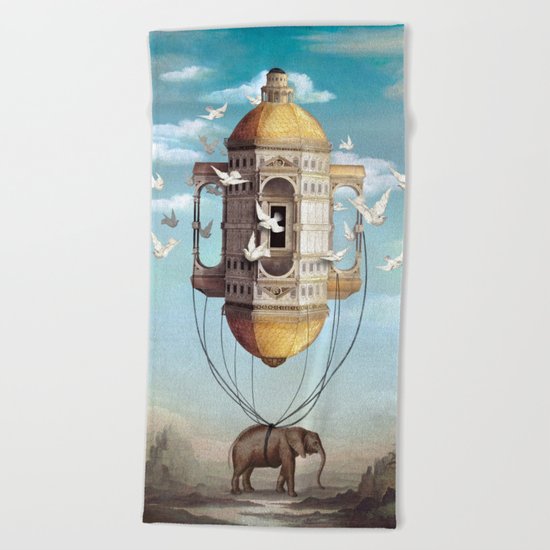 Imaginary Traveler Beach Towel