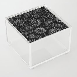 Black Magic Celestial Sun Moon Stars Acrylic Box