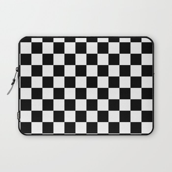 black checkered pattern Laptop Sleeve