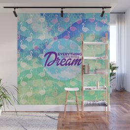 Flamingo Dream Wall Mural
