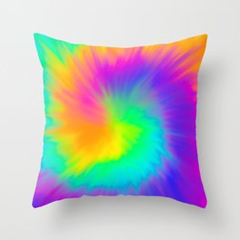 Multicolor 18x18 Hippie Daze Shirts and Gifts Hippie Daze Tie Dye Sleeping Sloth Groovy Graphic Art Throw Pillow 