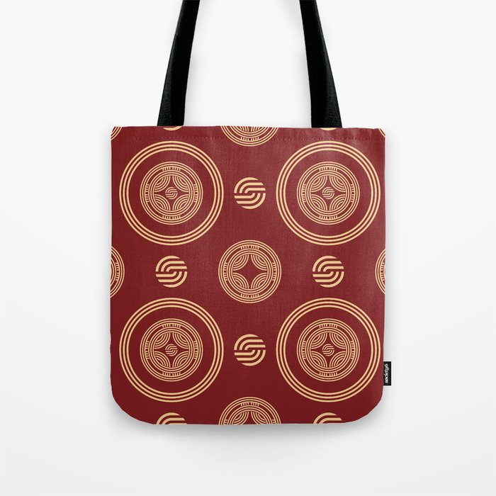 Circular Geometric Pattern Tote Bag