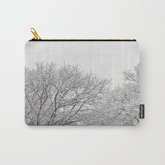 Snow covered tree tops Carry-All Pouch
