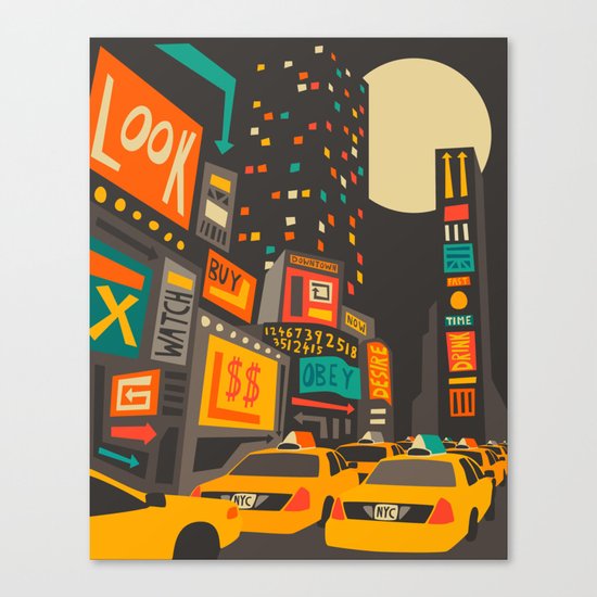 Time Square Canvas Print