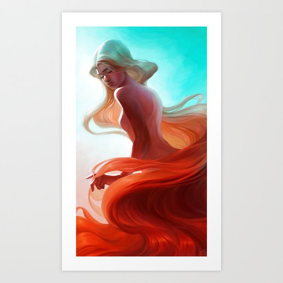 Cascading Sunlight Art Print