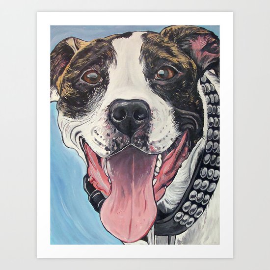 Pit Bull Art Print