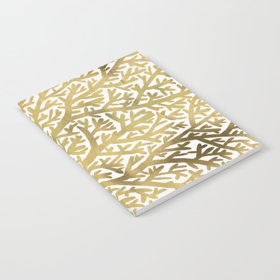 Gold Fan Coral Notebook