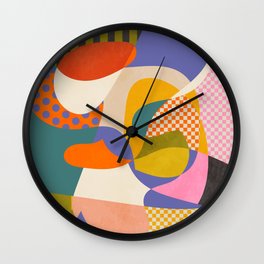 minimal shapes abstract Wall Clock
