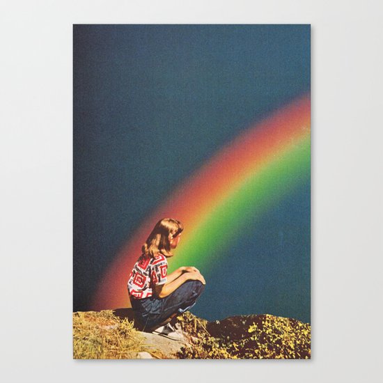 NIGHT RAINBOW Canvas Print