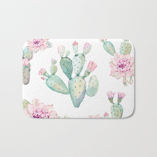 Simply Cactus Rose Bath Mat