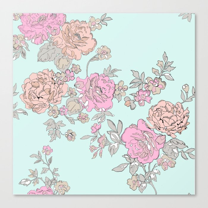 FLORAL HAPPINESS Canvas Print