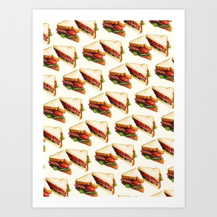 Sandwich Pattern BLT Kunstdrucke Sandwich Pattern BLT Kunstdrucke