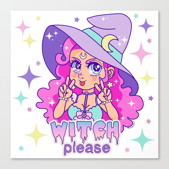 Witch Please Canvas Print
