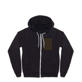 Gold Black Heart Trendy Magical Collection Zip Hoodie