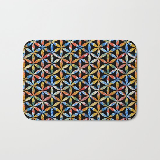Flower of Life Pattern 4 Bath Mat