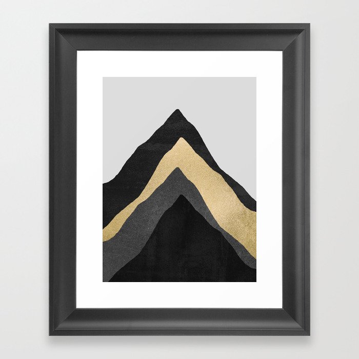 Four Mountains Framed Art Print