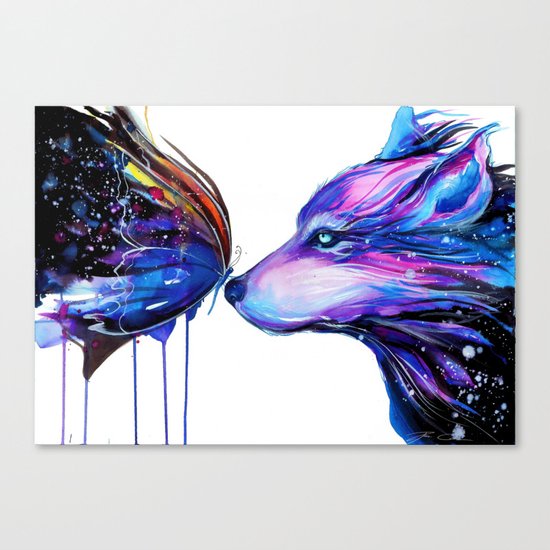 -Two galaxies- Canvas Print