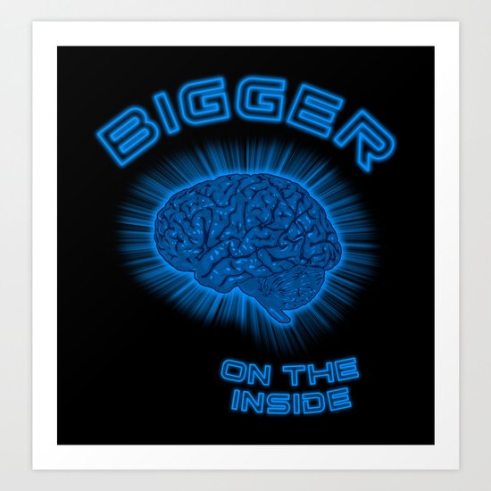 Thoughts And Radical Dreams Inside Skull Art Print