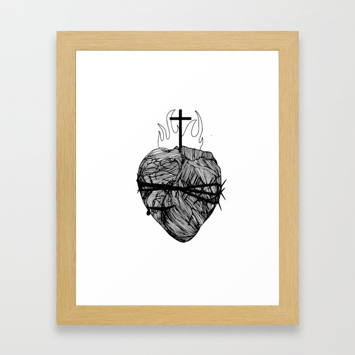 Sacred Heart of Jesus Framed Art Print