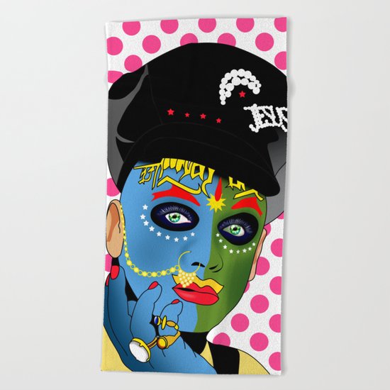 leigh bowery Beach Towel