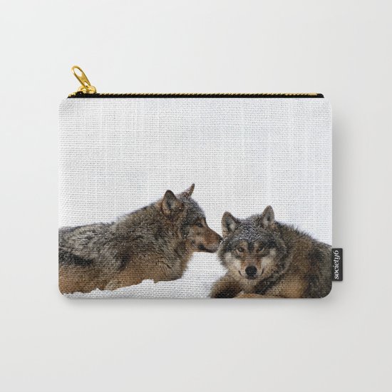 Wolves In the Snow Carry-All Pouch