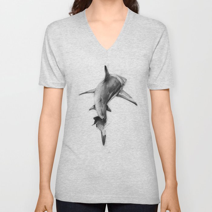 Shark II V Neck T Shirt