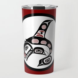 Northwest Pacific coast Haida art Killer whale Travel Mug | Nativeamerican, Digital, Firstnation, Killerwhale, Haida, Vector, Britishcolumbia, Animal, Formline, Graphicdesign 
