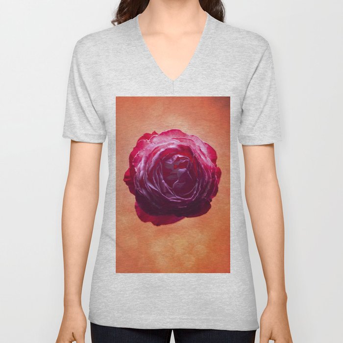 Rose 02 V Neck T Shirt