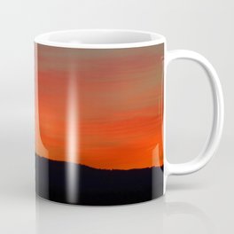 Perfectly Natural Fiery Abstract Sunset Landscape Coffee Mug