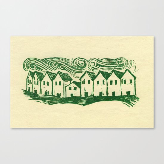 Sad Row Canvas Print