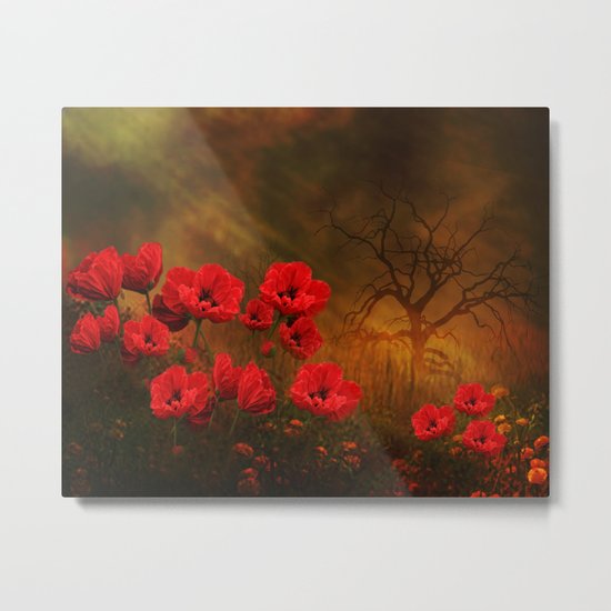 Poppy Love Metal Print