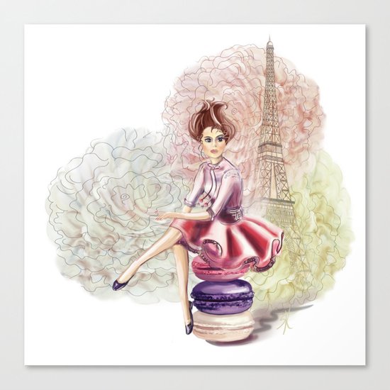 Sweet Paris Canvas Print