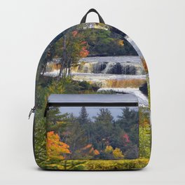 Lower Tahquamenon Falls Backpack | Tahquamenon, Clouds, Photo, Water, Art, Landscape, Fall, Upperpeninsula, Autumn, Nature 