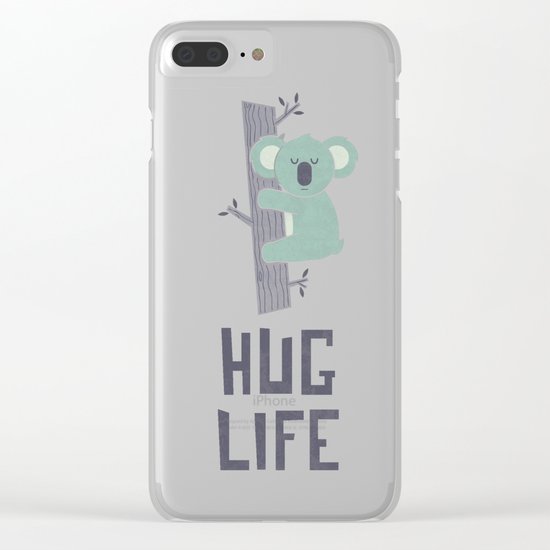 Hug Life Clear iPhone Case