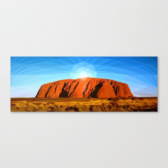 Uluru the Mighty Dreamer - Ayers Rock, Outback - Australia Canvas Print