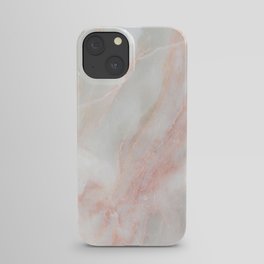 Softest blush pink marble iPhone Case