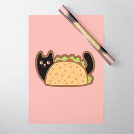 Taco Cat Black Wrapping Paper