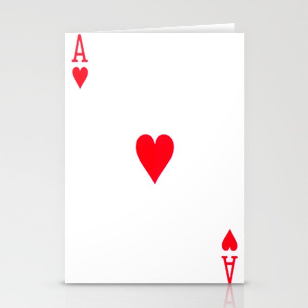 Ace Of Hearts Stationery Cards By Bombshell Society6