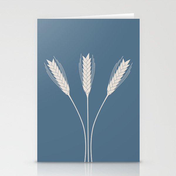Wheat Field (Misty Blue) Stationery Cards