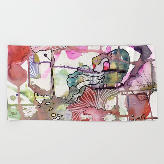 mon tout petit Beach Towel