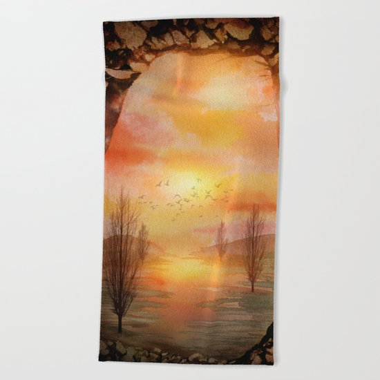 Calling The Sun XX Beach Towel