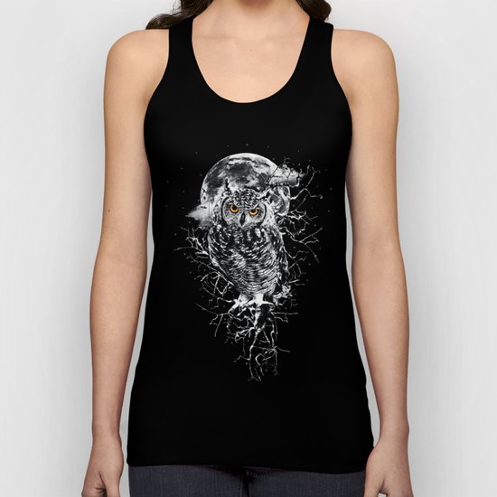 OWL BW Unisex Tank Top