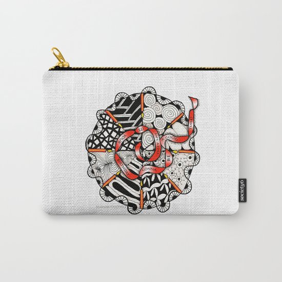 Its Your Birthday- Zentangle Illustration Carry-All Pouch