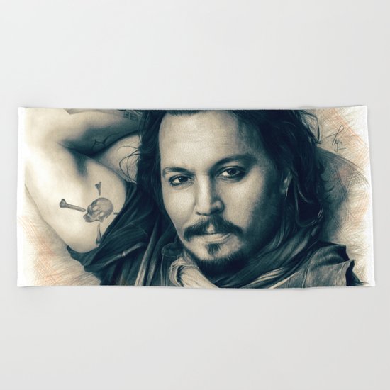 Johnny Depp II. Beach Towel