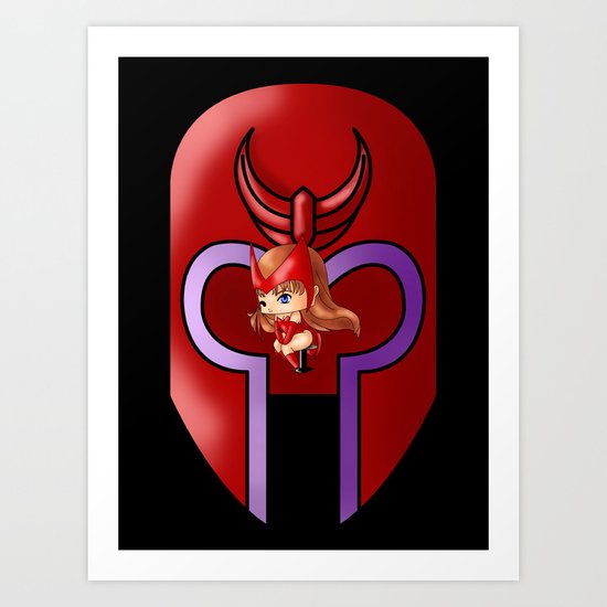 Chibi Scarlet Witch Art Print