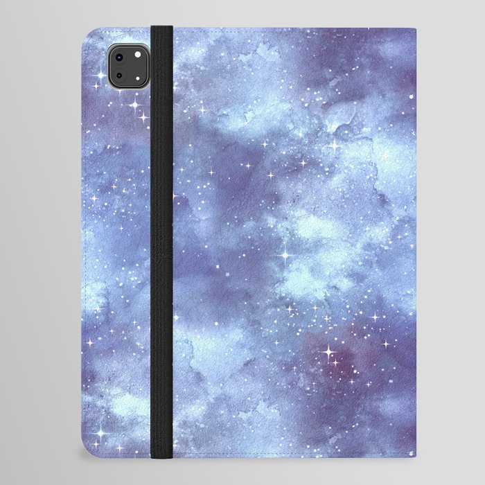 Navy Blue Galaxy Painting iPad Folio Case