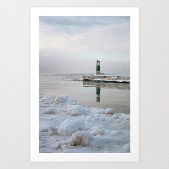 Winter in Holland, Michigan Art Print