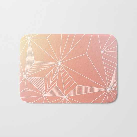 Paradise Geo Blush Bath Mat