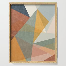 modern triangle mosaic - multi Serving Tray