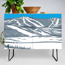 Ski Mountain Credenza